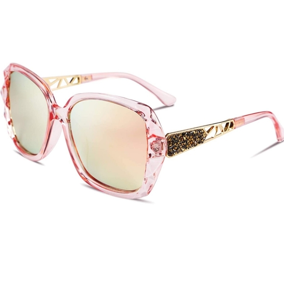 Women sunglasses square glasses polarized shiny - Picture 6 of 14